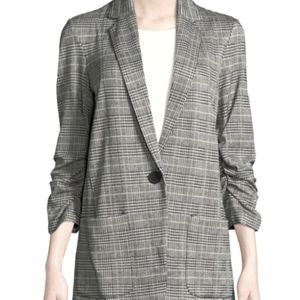 COPY - Max studio Black/White Plaid blazer L.